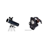 Celestron 22152 Omni XLT AZ 130mm Newtonian (Blue) with NexYZ 3-Axis Universal Smartphone Adapter