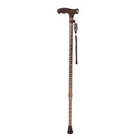 Freedom Aluminum Cane, Elderly Single Legged Stick/LED Spotlighting/Free Telescopic/Beautiful and Generous/Easy to Carry,Coffeecolor