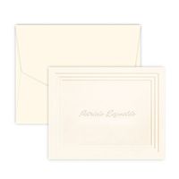 Personalized Plateau Note - Embossed (Ivory)