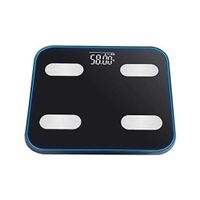 Smart Body Scales Digital Fat Weighing Scales Body Composition Monitor with Free APP for Body Weight & Fat%,BMI,Muscle Mass 180kg, Black CQOZ