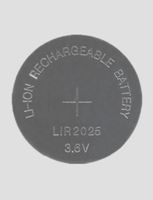 Hillflower 100 Piece LIR2025 2025 CR2025 LM2025 BR2025 Rechargeable Bulk 3.6V Lithium Battery