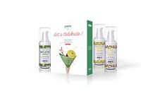 Let's Celebrate! Kit - Gourmet Warming Intimate Massage Oils by EXSENS | Mint Mojito, Pina Colada, Margarita | Vegan, Paraben Free, Body Safe, Condom Friendly, Gel Formula | 3X 30ml - 1 fl.oz