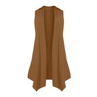 Peigen Lightweight Draped Layering Vest,Women's Sleeveless Draped Open Front Cardigan Vest Asymmetric Hem Women Blouse