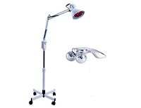 Elitzia ETH3165 Stand Infrared Thermal Heating Lamp Relaxing Body Easy Operate Lay Down Or Sit Floor White Color Knob Adjustment and Cross Tripod Type