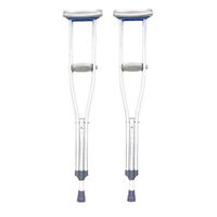 Pair Walking Sticks Aluminium 9 Levels Height Adjustable 5 Levels Adjustable Handle Underarm Crutch Accessories Post Injury Or Surgery Support for Men and Women Walking Assisstant,L