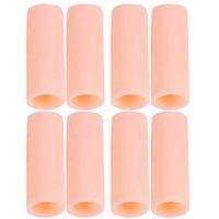 Artibetter 8pcs Silicone Gel Finger Sleeves Protector Finger cots for Protect Cracked Skin Corn