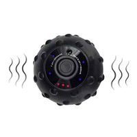 Vibrating Massage Ball,- 4 Intensity Levels for Firm Battery-Powered Deep Tissue Recovery Training,Myofascial Release and Trigger Point Treatment