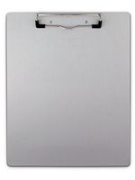 Saunders 21517 Recycled Aluminum Clipboard - Silver, Letter Size, 8.5 in. x 12 in. Document Holder with Low Profile Clip