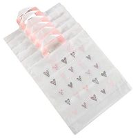 Panda Legends Hearts - 50 Pieces Plastic Shopping Bags Gift Bag Boutique Bags with Handles