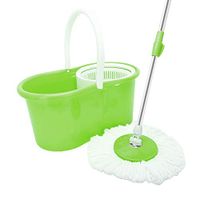 WDDH 360 Spin Mop & Bucket System,Floor Cleaning System with 2 Microfiber Mop Heads,Adjustable Mop Pole for Home Kitchen Floor Cleaning