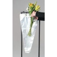 Flower Bouquet Unprinted 37 Micron Clear Cellophane Bags Plastic Sleeve Bag 50 Pcs 6x16x1
