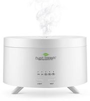 Plant Therapy AromaFuse Aromatherapy Essential Oil Diffuser 380 mL, White - Premium, Quiet, Atomizing Humidifier, 5 Timer Settings, 3 Dimmable LED Night Light Settings, Auto Shut Off