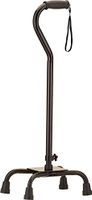 NOVA Medical Products Large Base Quad Walking Cane, Black, 3 Pound