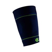 Bauerfeind Sports Compression Upper Leg Sleeves (1 Pair) - Thigh & HamstringCompression for Improved Blood Circulation & Recovery - Thigh Wrap for Quad Support (Navy, Large/Long)