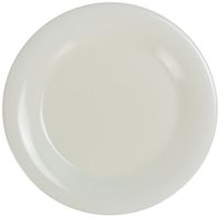 Yanco MS-0091V Mile Stone Wide Rim Round Plate, 9" Diameter, Melamine, Ivory Color, Pack of 24