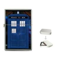 New Product DR WHO TARDIS DAVID SMITH Flip Top Cigarette Lighter + free Case Box