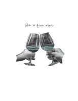 Away Laughing Paperworks Fine Wine Blank Card 4.25" x 5.5", Set of 6