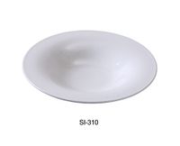 Yanco SI-310 Siena Collection 10.5" Pasta/Salad Bowl, 12 oz, 1.75 Height, Bone White, Porcelain (Pack of 12)