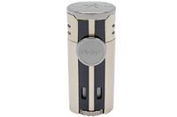 Xikar HP4 Quad Cigar Lighter, Four-Angled Jet Flames, Oversized Flame Adjuster, Pull-Down Ignition, Oversized Fuel Windows, Sandstone