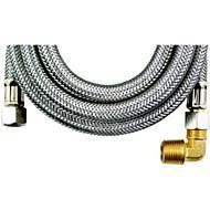 Calflex C000284 Mk4120b Braided Dishwasher Connectors with Elbow, Stainless Steel
