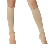 Elonglin Compression Sleeve Compression Socks for Shin Splint Leg Pain Relief Beige S