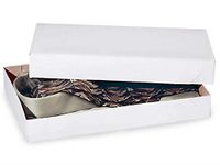 A1BakerySupplies® Men Shirt Box Women Top Box Gift Boxes Wrap Boxes Apparel Gift Boxes with Lids 5 Pack (White)