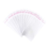 Pandahall 1000pcs 2.95x1.97inch OPP Cellophane Rectangle Resealable Transparent Clear Plastic Poly Bags Self Adhesive Seal Closure Bakery Candy Soap Cookie Jelly Chocolate Package 75x50mm