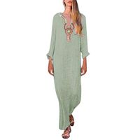 African Dresses for Women Sleeveless Maxi Dress with Split Hem Baggy Beach Dresses