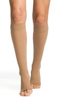 SIGVARIS Men’s & Women’s Essential Opaque 860 Open Toe Plus Calf-High Socks 30-40mmHg
