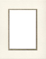 Pack of (2) 16x20 Double Acid Free White Core Picture Mats Cut for 11x14 Pictures in Cream and Gold