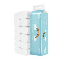 GateLie 12 Rolls Soft Toilet Paper, White Paper Towels Household Four-Layer Roll Paper Bathroom Kitchen Paper, Available for Mothers and Babies