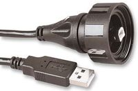 BULGIN PX0840/B/5M00 COMPUTER CABLE, USB 2.0, 5M, BLACK