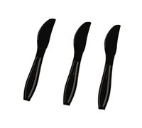 Fineline Settings Extra Heavy Cutlery Black Knives, Bulk Pack 1000 Pieces