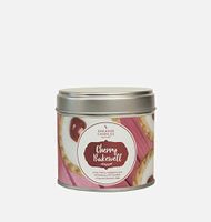 Shearer Candles Cherry Bakewell, Scented, Tin Candle, Cotton Wick, Fragrance & Essential Oils Pink, Silver, White, Large