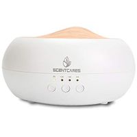 Scentcares Essential Oil Diffuser for Essential Oils 250ml Aroma Diffuser Humidifier with Timer for Large Room, Top Wood Cover Aromatherapy Oil Diffuser Waterless Auto Shut-Off Led Light For Home Baby