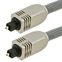 1.5ft Premium Optical Toslink Cable w/ Metal Fancy Connector [Electronics] (1)