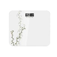 Lfsp Electronic Scales, Digital Glass Bathroom Scales Household Scales - White 30 26cm