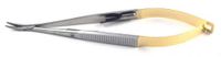 Castroviejo Needle Holder 5.75” Curved Serrated Tungsten Carbide w/Lock