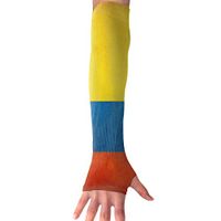 Sports Arm Sleeves Colombia Flag UV Sun Protection Arm Sleeves with Thumb Holes Cooling Arm