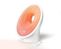 Philips SmartSleep Connected Sleep and Wake-up Light Therapy Lamp, Smartphone Enabled with Built-in Bedroom Monitor (HF3670/60),White