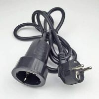 Calvas 250V 16A European/German standard socket and plug power line 31.5 MM/1 Meters Cable Extension cord - (Color: 2.0M)