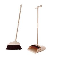 Broom and Dustpan With Long Handle Telescopic Up Non-stick Hair Soft Brush Broom And Dustpan Extra Long Handle Non-Slip Handle Multi-Function Broom Set Home Kitchen Room Lobby Cleaning To