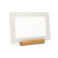 Happy Sunlight Therapy Lamp 15000 Lux Full Spectrum LED Lamp UV-Free Portable Natural Health Light with Adjustable Brightness Controls(White,A5 Size)