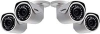 LOREX LNB4173B 4 Megapixel HD Weatherproof IP Security Camera with Color Night Vision - 4 White Bullet Cameras