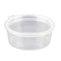 CONIE Hard Plastic Jello Shot Cups with Lids 1.5oz, 50 packs, Leak-Proof Storage Container for Sauce Salad Medicine