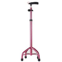 ZHM Walking Stick Quadripod - LED Light Aluminium Walking Stick Adjustable Walking Cane for Men Women Arthritis Seniors Disabled and Elderly,B