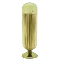 Skeem Design Glass Fireplace Match Cloche Bottle (Moss, Large)