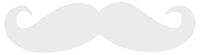hBARSCI Mustache Vinyl Decal - 5 Inches - for Cars, Trucks, Windows, Laptops, Tablets, Outdoor-Grade 2.5mil Thick Vinyl - White