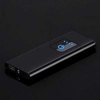 GoodKE Metal Flameless Windproof Electronic Lighter with Touch Switc Lighters 72x30x4mm