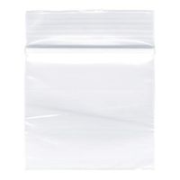 Plymor Zipper Reclosable Plastic Bags, 2 Mil, 2" x 2" (Case of 1000)
